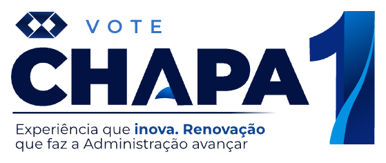 Vote Chapa 1 — Experiência que inova. Renovação que faz a Administração avançar.